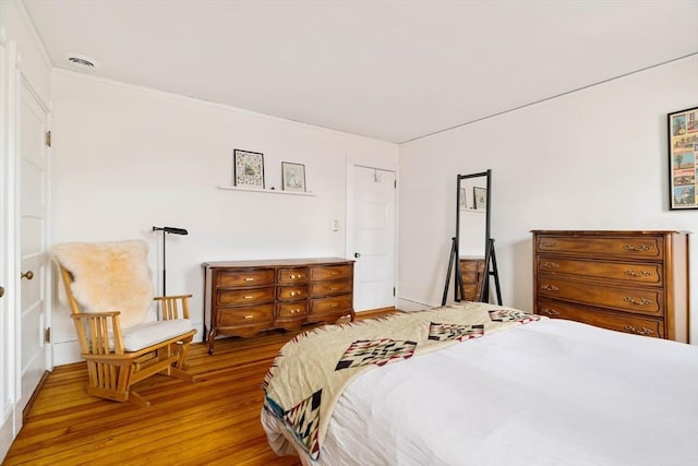 112 School Unit 3, Boston, MA 02119 - bedroom with hardwood / wood-style flooring, baseboards, and crown molding