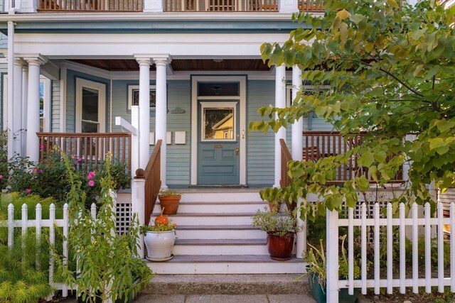 112 School Unit 3, Boston, MA 02119 - doorway to property featuring a balcony