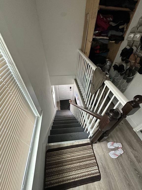 21 Sigel St, Worcester, MA 01610 - staircase with wood finished floors