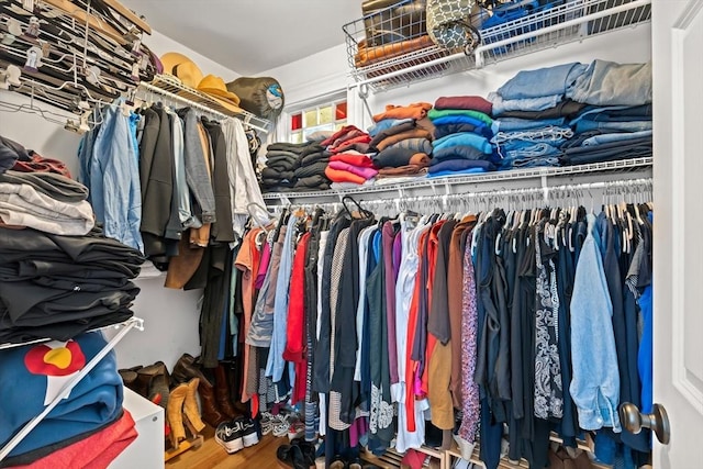 4 Arlington St Unit A, Newburyport, MA 01950 - walk in closet featuring wood finished floors