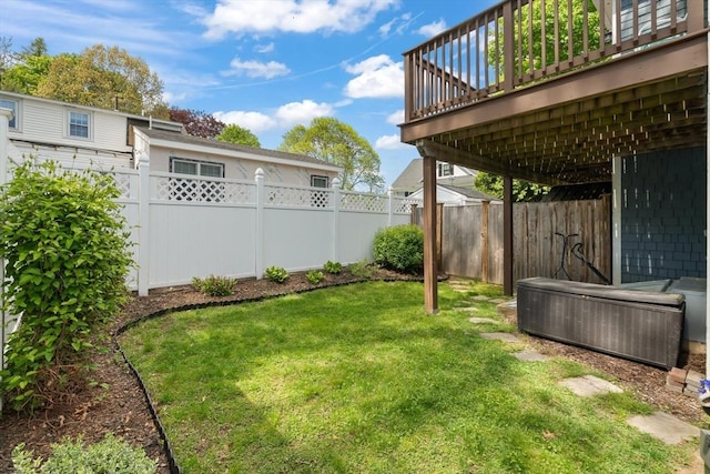 4 Arlington St Unit A, Newburyport, MA 01950 - view of yard featuring a deck