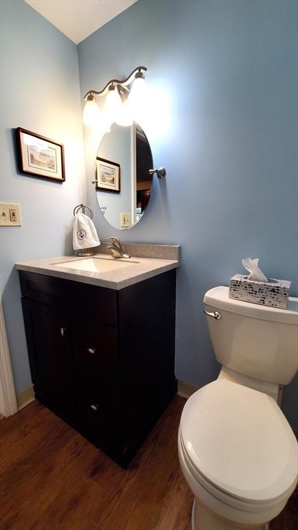 728 Auburn St Unit F8, Whitman, MA 02382 - bathroom with vanity and wood finished floors