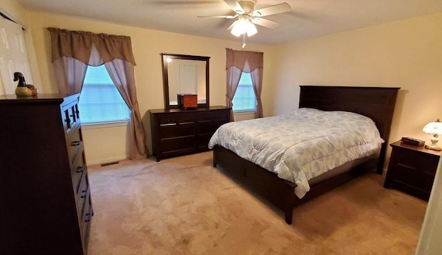 728 Auburn St Unit F8, Whitman, MA 02382 - bedroom with light colored carpet and a ceiling fan