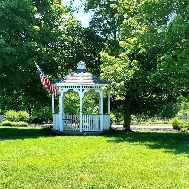 728 Auburn St Unit F8, Whitman, MA 02382 - view of grassy yard with a gazebo