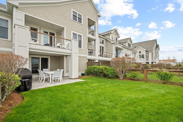 266 Merrimac St Unit F, Newburyport, MA 01950 - back of property featuring a residential view, a patio, and a balcony