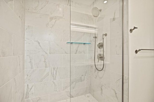 266 Merrimac St Unit F, Newburyport, MA 01950 - bathroom featuring tiled shower