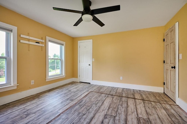 115 S Shelburne Rd, Greenfield, MA 01301 - spare room with wood finished floors and ceiling fan