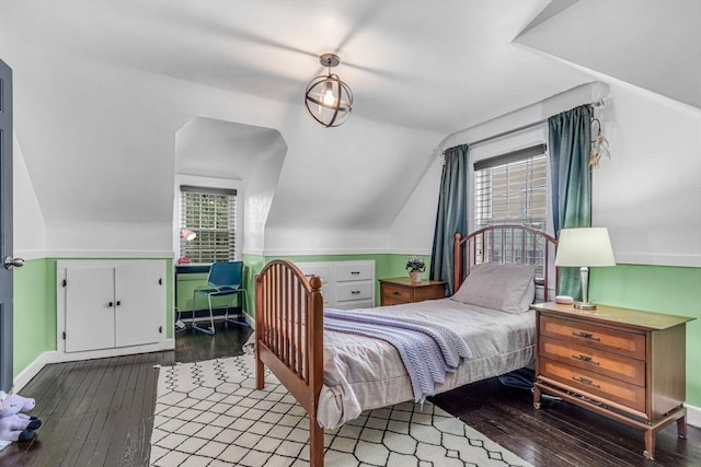 5 Vandergrift St, Lawrence, MA 01843 - bedroom with hardwood / wood-style floors, multiple windows, and lofted ceiling