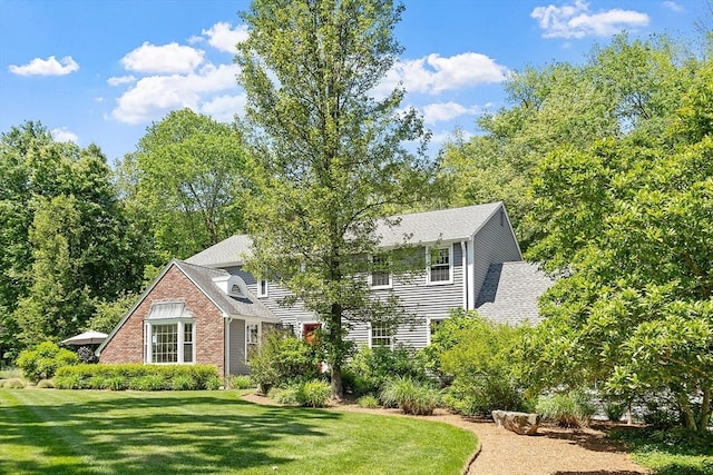 3 Long Ridge Rd, Acton, MA 01720 - view of front of house with a front lawn and a shingled roof