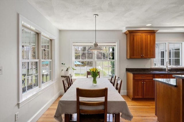 76 Union St, Natick, MA 01760 - dining area featuring baseboards and light wood-type flooring