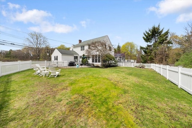 76 Union St, Natick, MA 01760 - view of yard featuring a fenced backyard