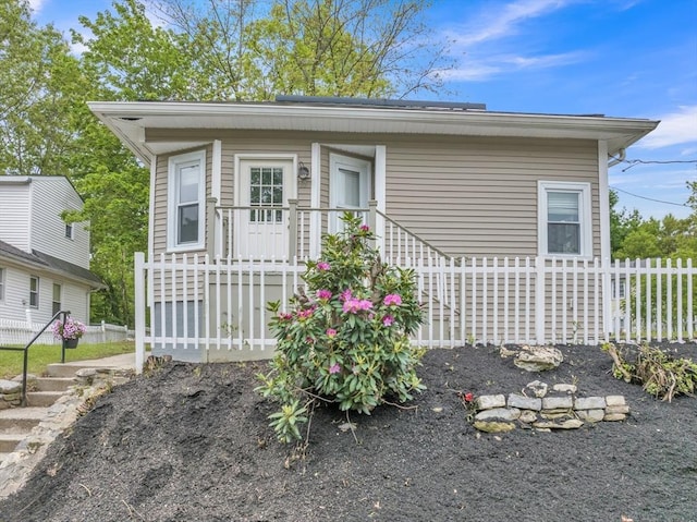 view of front of home