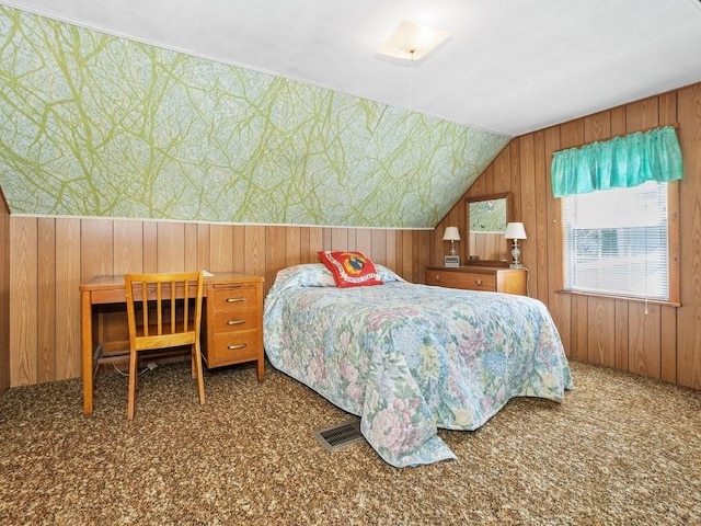 108 Edward Rd, Watertown, MA 02472 - bedroom featuring carpet flooring and wood walls