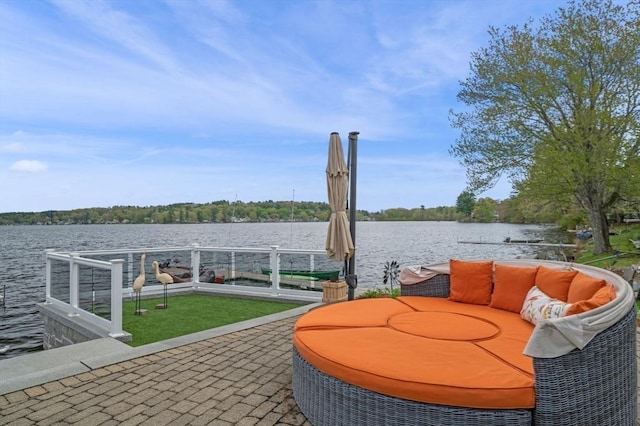 43 W Shore Rd, Merrimac, MA 01860 - view of patio / terrace featuring a water view