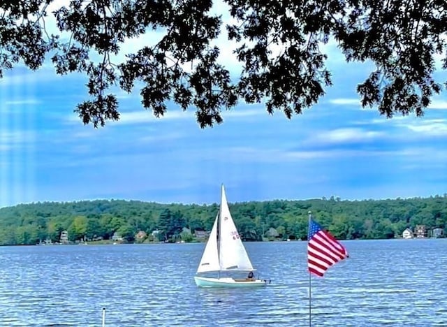 43 W Shore Rd, Merrimac, MA 01860 - water view featuring a heavily wooded area
