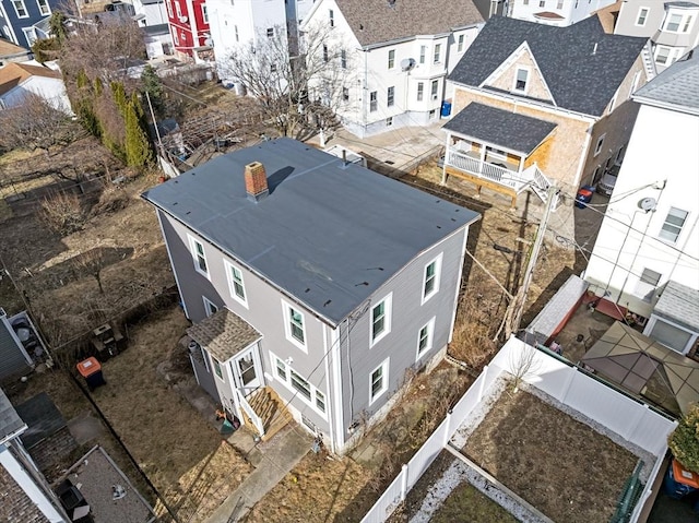 birds eye view of property featuring a residential view