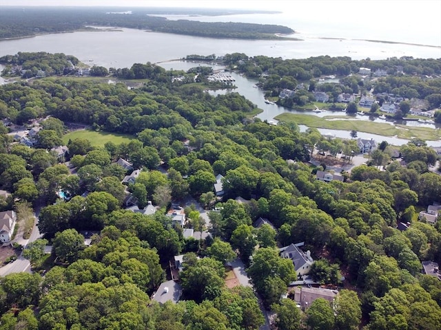 18 Periwinkle Ln, Mashpee, MA 02649 - aerial view of property's location featuring a nearby body of water