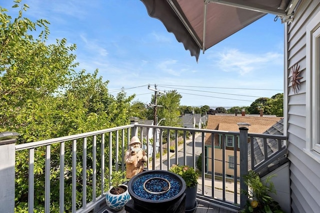 view of balcony