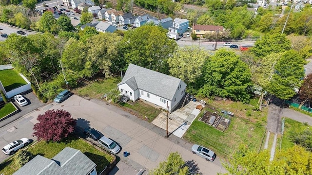 aerial view of residential area