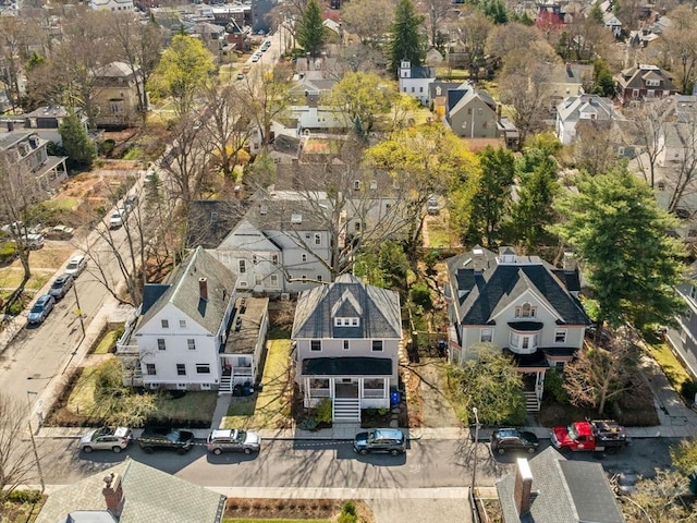 bird's eye view with a residential view