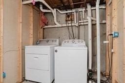 laundry room with laundry area and washer and dryer