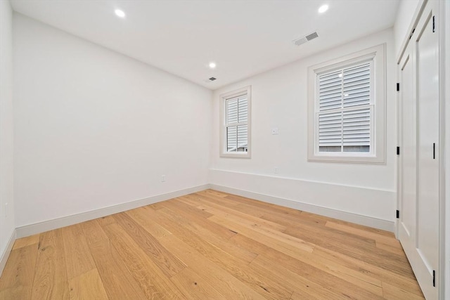 59 Falcon St Unit 1, Boston, MA 02128 - unfurnished room with light wood-type flooring and recessed lighting