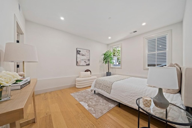59 Falcon St Unit 1, Boston, MA 02128 - bedroom featuring light wood-style floors and recessed lighting