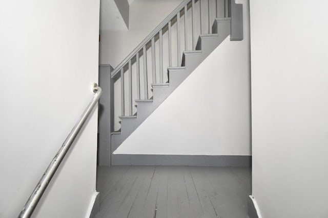 855 Liberty St, Springfield, MA 01104 - stairway with hardwood / wood-style flooring