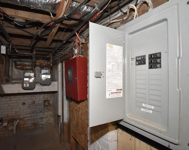 855 Liberty St, Springfield, MA 01104 - utility room with electric panel