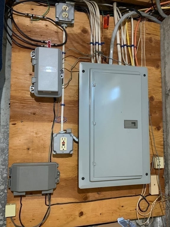 utility room with electric panel