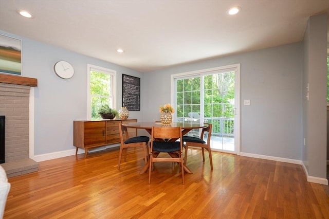 3 Eileen Rd, Norton, MA 02766 - dining area with baseboards, light wood-type flooring, plenty of natural light, and recessed lighting