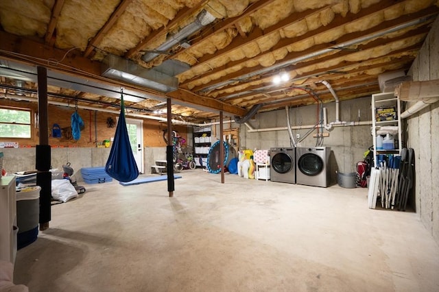 3 Eileen Rd, Norton, MA 02766 - basement featuring washing machine and clothes dryer