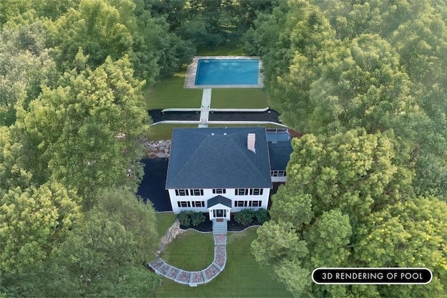 birds eye view of property