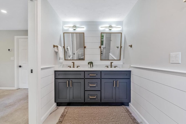 bathroom with vanity