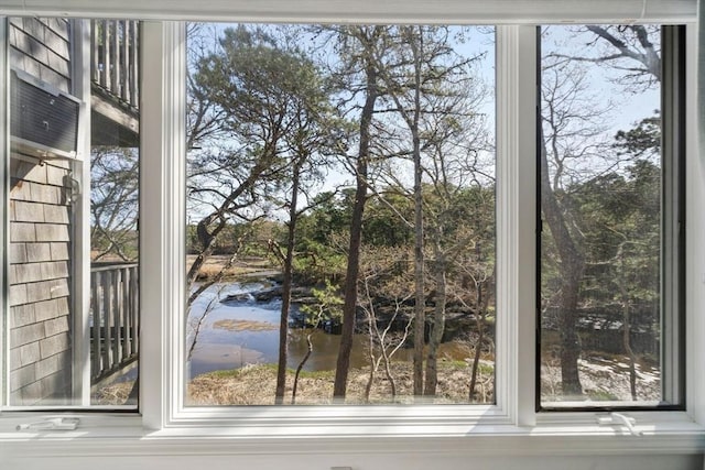 detailed view of a water view