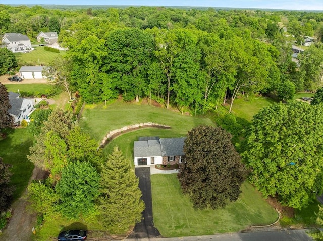 47 Jacob St, Seekonk, MA 02769 - bird's eye view of a heavily wooded area