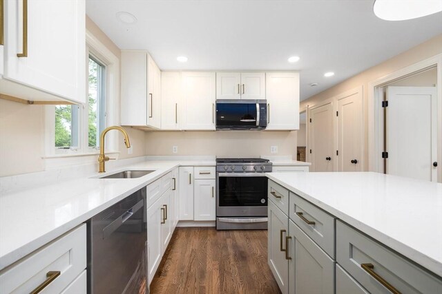 47 Jacob St, Seekonk, MA 02769 - kitchen featuring stainless steel appliances, a sink, light countertops, and recessed lighting