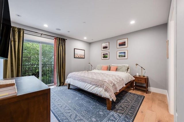 510 Dorchester Ave Unit 2R, Boston, MA 02127 - bedroom with light wood-style floors, baseboards, and recessed lighting