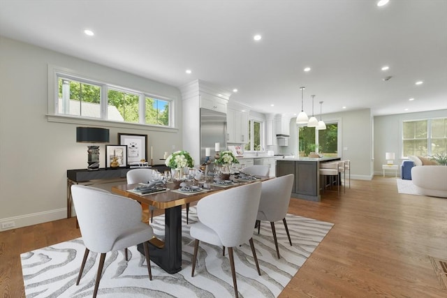 132 Hillside Ave Unit 132, Needham, MA 02494 - dining space with recessed lighting and light wood-style flooring