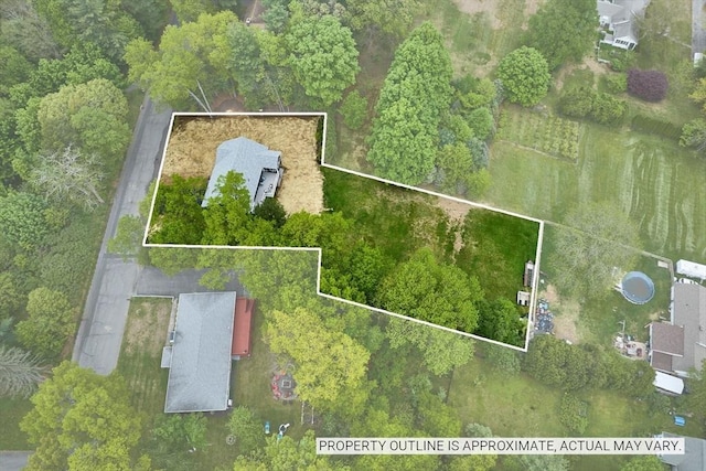 view of property location with property parcel outlined