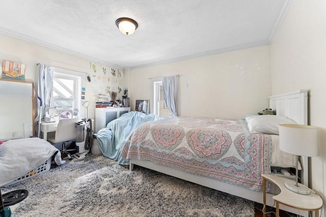 92 Winthrop Shore Dr Unit 2, Winthrop, MA 02152 - bedroom with ornamental molding and a textured ceiling