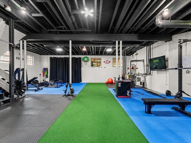 view of workout room