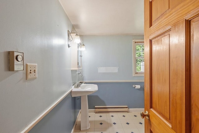 336 Otter River Rd, Templeton, MA 01468 - bathroom featuring baseboards and a sink
