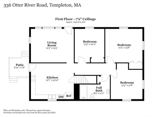 336 Otter River Rd, Templeton, MA 01468 - view of home floor plan