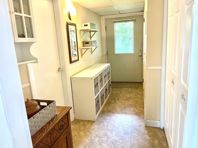 64 Edgewater Dr, Wareham, MA 02571 - entryway with a paneled ceiling