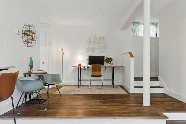 35 Nonantum St Unit E, Boston, MA 02135 - office space featuring wood finished floors and baseboards