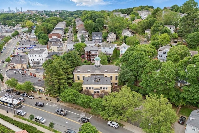 35 Nonantum St Unit E, Boston, MA 02135 - aerial view of a tree filled landscape