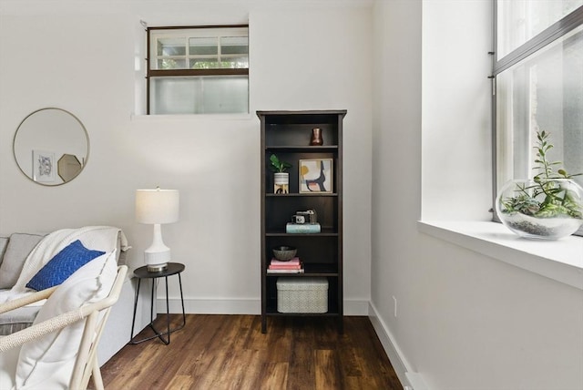 35 Nonantum St Unit E, Boston, MA 02135 - living area with wood finished floors and baseboards