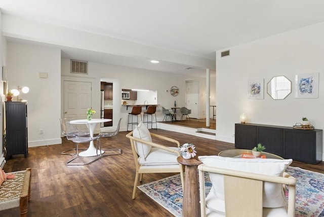 35 Nonantum St Unit E, Boston, MA 02135 - living area with wood finished floors and baseboards