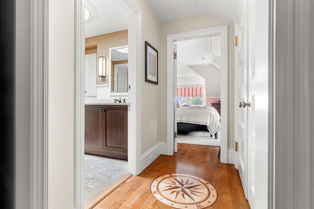 4 Cobb Ave, Manchester, MA 01944 - hall with wood finished floors and baseboards